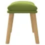 Reposapiés de terciopelo verde claro 45x29,5x35 cm de , Otomanas - Ref: Foro24-341438, Precio: 33,52 €, Descuento: %