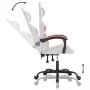 Silla gaming giratoria cuero sintético blanco y rosa by , Gaming chairs - Ref: Foro24-349552, Price: 104,22 €, Discount: %