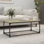 Mesa de centro madera y hierro roble Sonoma 102x50x40 cm by , Coffee table - Ref: Foro24-823298, Price: 45,98 €, Discount: %