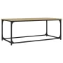 Mesa de centro madera y hierro roble Sonoma 102x50x40 cm by , Coffee table - Ref: Foro24-823298, Price: 45,98 €, Discount: %