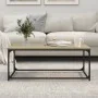 Mesa de centro madera y hierro roble Sonoma 102x50x40 cm by , Coffee table - Ref: Foro24-823298, Price: 45,98 €, Discount: %