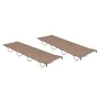 Camas de camping 2 uds tela Oxford y acero taupé 180x60x19 cm de , Catres - Ref: Foro24-312487, Precio: 61,94 €, Descuento: %