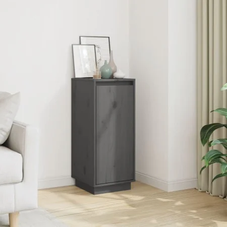Aparador de madera maciza de pino gris 31,5x34x75 cm by , Sideboards - Ref: Foro24-813354, Price: 46,52 €, Discount: %