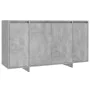 Aparador de madera contrachapada gris hormigón 135x41x75 cm de , Aparadores - Ref: Foro24-809597, Precio: 157,68 €, Descuento: %