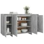 Aparador de madera contrachapada gris hormigón 135x41x75 cm de , Aparadores - Ref: Foro24-809597, Precio: 157,68 €, Descuento: %
