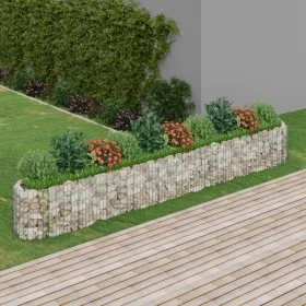 Arriate de gaviones de hierro galvanizado 400x50x50 cm de , Maceteros y jardineras - Ref: Foro24-152028, Precio: 147,24 €, De...