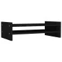 Soporte para monitor madera maciza de pino negro 50x27x15 cm de , Bases y elevadores para ordenadores - Ref: Foro24-814023, P...