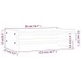 Soporte para monitor madera maciza de pino negro 50x27x15 cm de , Bases y elevadores para ordenadores - Ref: Foro24-814023, P...