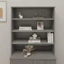 Aparador superior HAMAR pino macizo gris claro 90x30x100 cm de , Aparadores - Ref: Foro24-340435, Precio: 95,28 €, Descuento: %