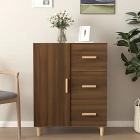 Aparador de madera de ingeniería marrón roble 69,5x34x90 cm by , Sideboards - Ref: Foro24-817353, Price: 83,57 €, Discount: %