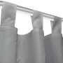 Cortinas de micro-raso con bucles 2 unidades 140x245 cm gris de , Cortinas y visillos - Ref: Foro24-132215, Precio: 32,04 €, ...