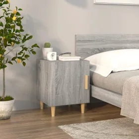 Mesita de noche madera contrachapada gris Sonoma by , Nightstands - Ref: Foro24-817311, Price: 38,31 €, Discount: %