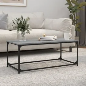 Mesa de centro madera y hierro gris Sonoma 102x50x40 cm de , Mesas de centro - Ref: Foro24-823300, Precio: 54,09 €, Descuento: %