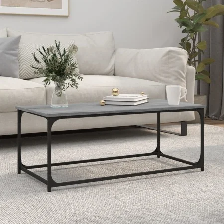 Mesa de centro madera y hierro gris Sonoma 102x50x40 cm de , Mesas de centro - Ref: Foro24-823300, Precio: 54,09 €, Descuento: %