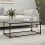 Mesa de centro madera y hierro gris Sonoma 102x50x40 cm de , Mesas de centro - Ref: Foro24-823300, Precio: 54,09 €, Descuento: %