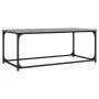 Mesa de centro madera y hierro gris Sonoma 102x50x40 cm de , Mesas de centro - Ref: Foro24-823300, Precio: 54,09 €, Descuento: %