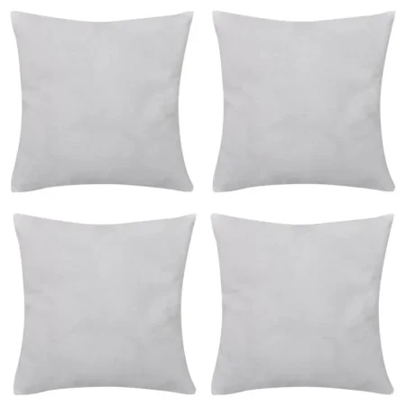 4 fundas blancas para cojines de algodón, 50 x 50 cm de , Cojines - Ref: Foro24-130902, Precio: 24,70 €, Descuento: %