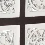 Panel de pared tallado a mano MDF marrón y blanco 40x40x1,5 cm by , Wall covering - Ref: Foro24-321653, Price: 23,93 €, Disco...