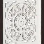Panel de pared tallado a mano MDF marrón y blanco 40x40x1,5 cm by , Wall covering - Ref: Foro24-321653, Price: 23,93 €, Disco...