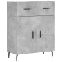 Aparador de madera de ingeniería gris hormigón 69,5x34x90 cm by , Sideboards - Ref: Foro24-828000, Price: 103,38 €, Discount: %