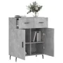 Aparador de madera de ingeniería gris hormigón 69,5x34x90 cm by , Sideboards - Ref: Foro24-828000, Price: 103,38 €, Discount: %