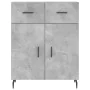 Aparador de madera de ingeniería gris hormigón 69,5x34x90 cm by , Sideboards - Ref: Foro24-828000, Price: 103,38 €, Discount: %