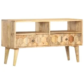 Mueble para TV madera maciza de mango 90x30x50 cm de , Armarios y almacenamiento - Ref: Foro24-286463, Precio: 165,37 €, Desc...