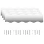 Espejos de pared 4 unidades vidrio ondulado 100x23 cm de , Espejos - Ref: Foro24-327465, Precio: 63,66 €, Descuento: %