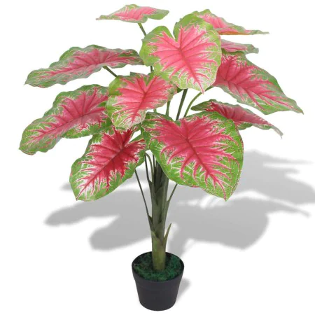 Planta caladium artificial con macetero 85 cm verde de , Flora artificial - Ref: Foro24-244436, Precio: 45,58 €, Descuento: %