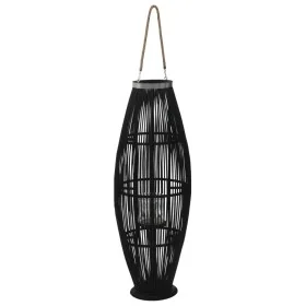 Portavelas colgante bambú negro 95 cm de , Candelabros - Ref: Foro24-246812, Precio: 94,10 €, Descuento: %