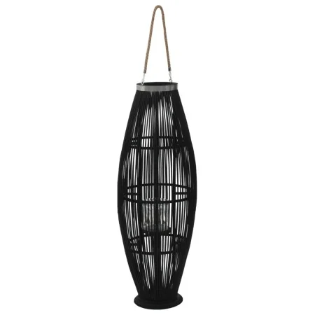 Portavelas colgante bambú negro 95 cm de , Candelabros - Ref: Foro24-246812, Precio: 94,10 €, Descuento: %