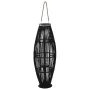 Portavelas colgante bambú negro 95 cm de , Candelabros - Ref: Foro24-246812, Precio: 94,10 €, Descuento: %