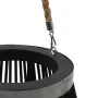 Portavelas colgante bambú negro 95 cm de , Candelabros - Ref: Foro24-246812, Precio: 94,10 €, Descuento: %