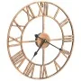 Reloj de pared de metal dorado 40 cm de , Relojes de pared - Ref: Foro24-283860, Precio: 58,14 €, Descuento: %