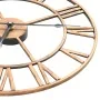 Reloj de pared de metal dorado 40 cm de , Relojes de pared - Ref: Foro24-283860, Precio: 58,14 €, Descuento: %
