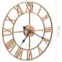 Reloj de pared de metal dorado 40 cm de , Relojes de pared - Ref: Foro24-283860, Precio: 58,14 €, Descuento: %