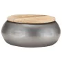 Mesa de centro de madera maciza de mango gris 68x68x30 cm de , Mesas de centro - Ref: Foro24-323531, Precio: 173,65 €, Descue...