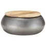 Mesa de centro de madera maciza de mango gris 68x68x30 cm de , Mesas de centro - Ref: Foro24-323531, Precio: 173,65 €, Descue...