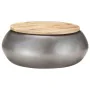 Mesa de centro de madera maciza de mango gris 68x68x30 cm de , Mesas de centro - Ref: Foro24-323531, Precio: 173,65 €, Descue...