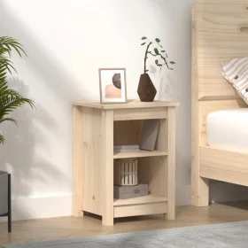 Mesita de noche madera maciza de pino 40x35x55 cm de , Mesitas de noche - Ref: Foro24-820956, Precio: 49,23 €, Descuento: %