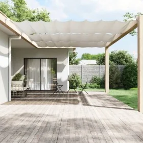 Toldo vertical blanco 250x420 cm tela oxford de , Sombrillas - Ref: Foro24-148187, Precio: 43,43 €, Descuento: %