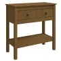 Mesa consola de madera maciza de pino marrón miel 75x35x75 cm de , Mesas auxiliares - Ref: Foro24-814622, Precio: 137,29 €, D...