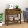 Mesa consola de madera maciza de pino marrón miel 75x35x75 cm de , Mesas auxiliares - Ref: Foro24-814622, Precio: 137,29 €, D...