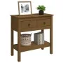 Mesa consola de madera maciza de pino marrón miel 75x35x75 cm de , Mesas auxiliares - Ref: Foro24-814622, Precio: 137,29 €, D...