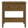 Mesa consola de madera maciza de pino marrón miel 75x35x75 cm de , Mesas auxiliares - Ref: Foro24-814622, Precio: 137,29 €, D...