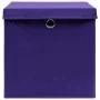 Cajas de almacenaje con tapas 10 uds morado 28x28x28 cm de , Cestas para almacenaje - Ref: Foro24-325214, Precio: 60,10 €, De...