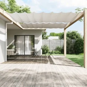 Toldo vertical blanco 300x360 cm tela oxford de , Sombrillas - Ref: Foro24-148193, Precio: 34,61 €, Descuento: %