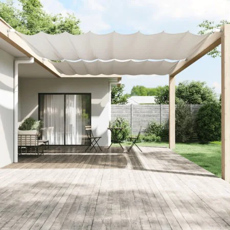 Toldo vertical blanco 300x360 cm tela oxford de , Sombrillas - Ref: Foro24-148193, Precio: 34,61 €, Descuento: %