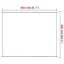 Toldo vertical blanco 300x360 cm tela oxford de , Sombrillas - Ref: Foro24-148193, Precio: 34,61 €, Descuento: %