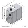 FMD Armario para lavabo de baño con 2 puertas matera oscuro old style de , Tocadores de baño - Ref: Foro24-429457, Precio: 12...